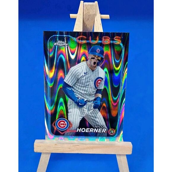 2024 Topps Chrome - Nico Hoerner #141 RayWave Refractor - Picture 1 of 6